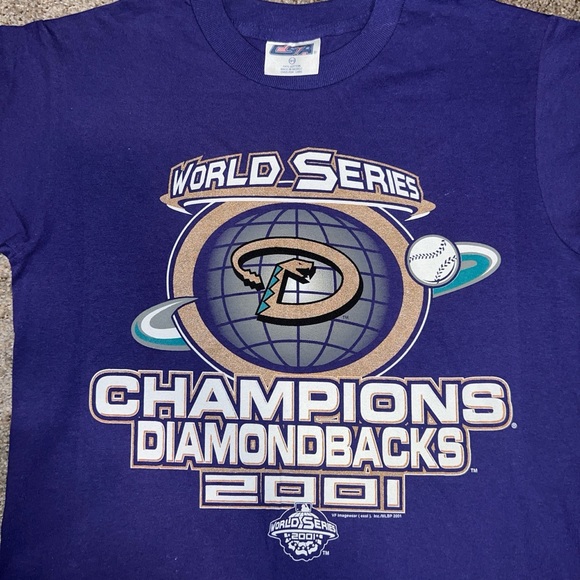 Vintage Kids 2001 Arizona DiamondBacks World Series T shirt - Picture 3 of 3